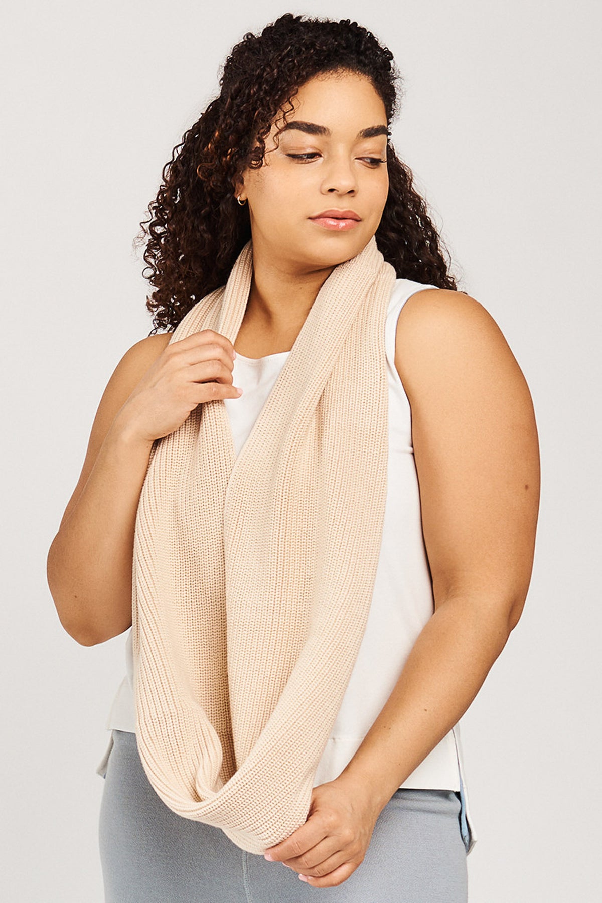 Maggie&#39;s Organics Rib Knit Infinity Scarf