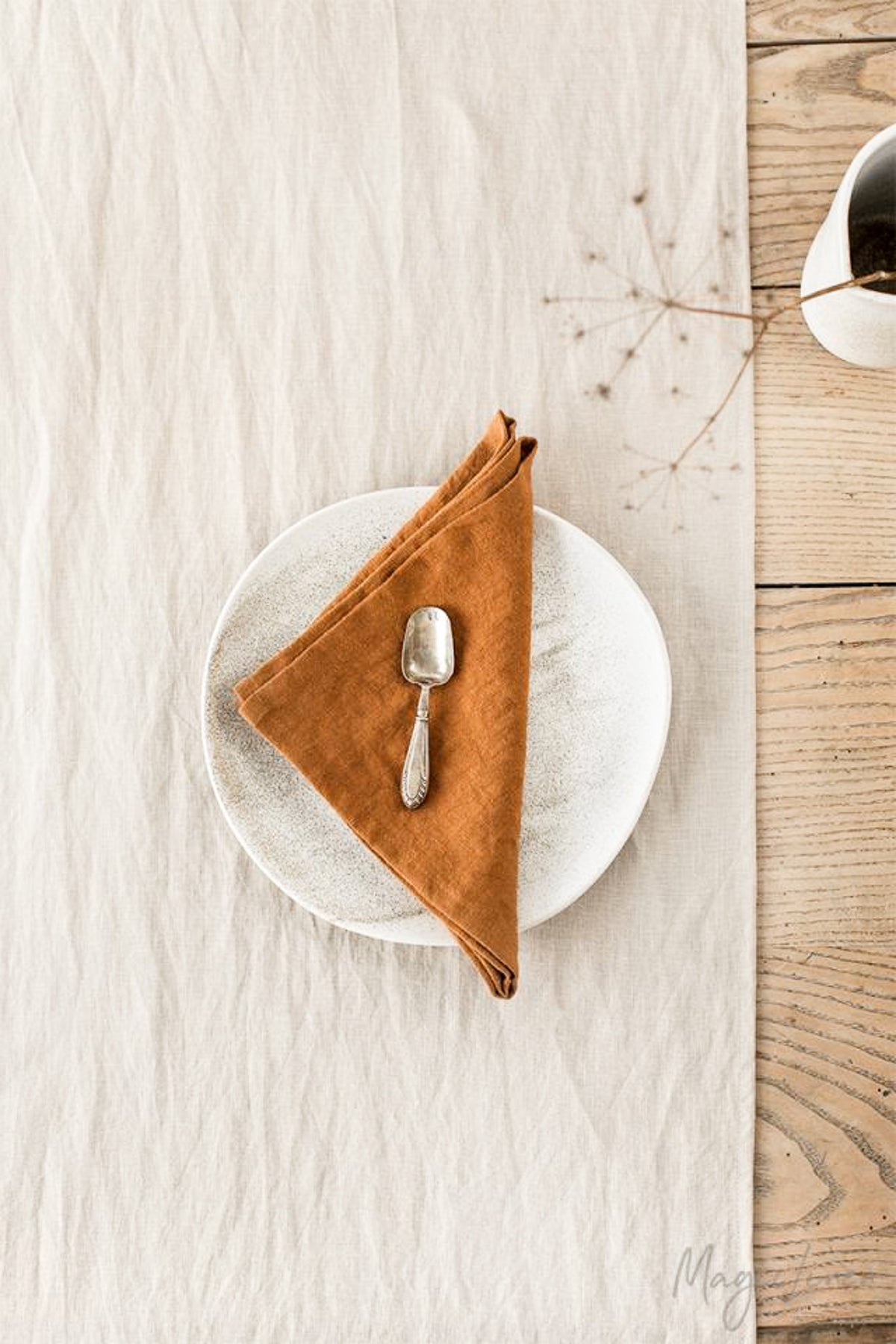 MagicLinen Linen Napkin Set of 2