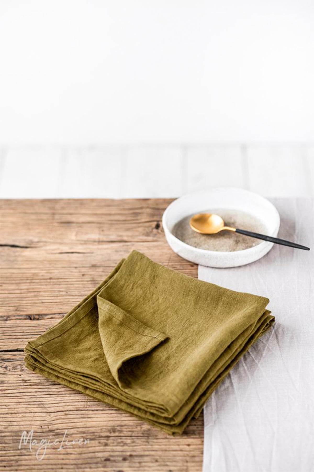 MagicLinen Linen Napkin Set of 2