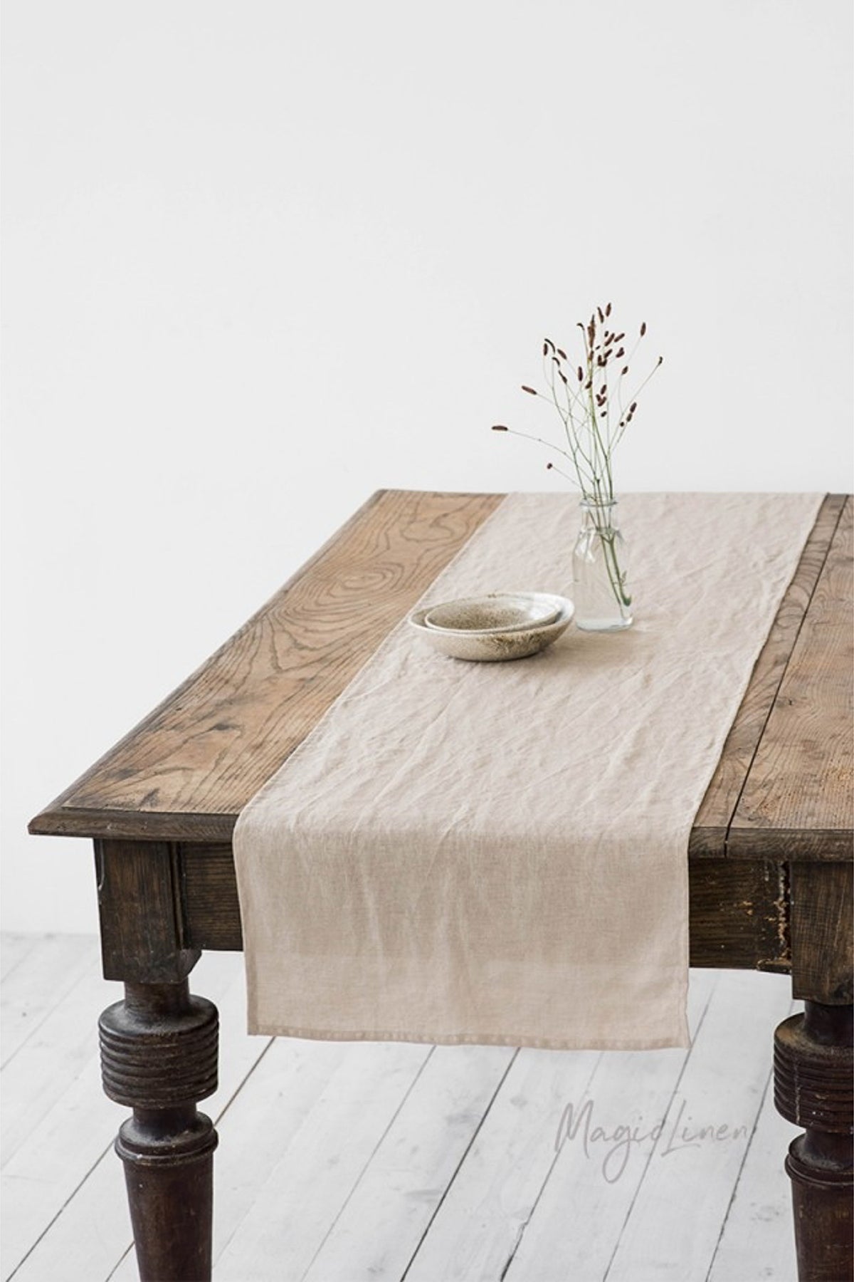 MagicLinen Linen Table Runner