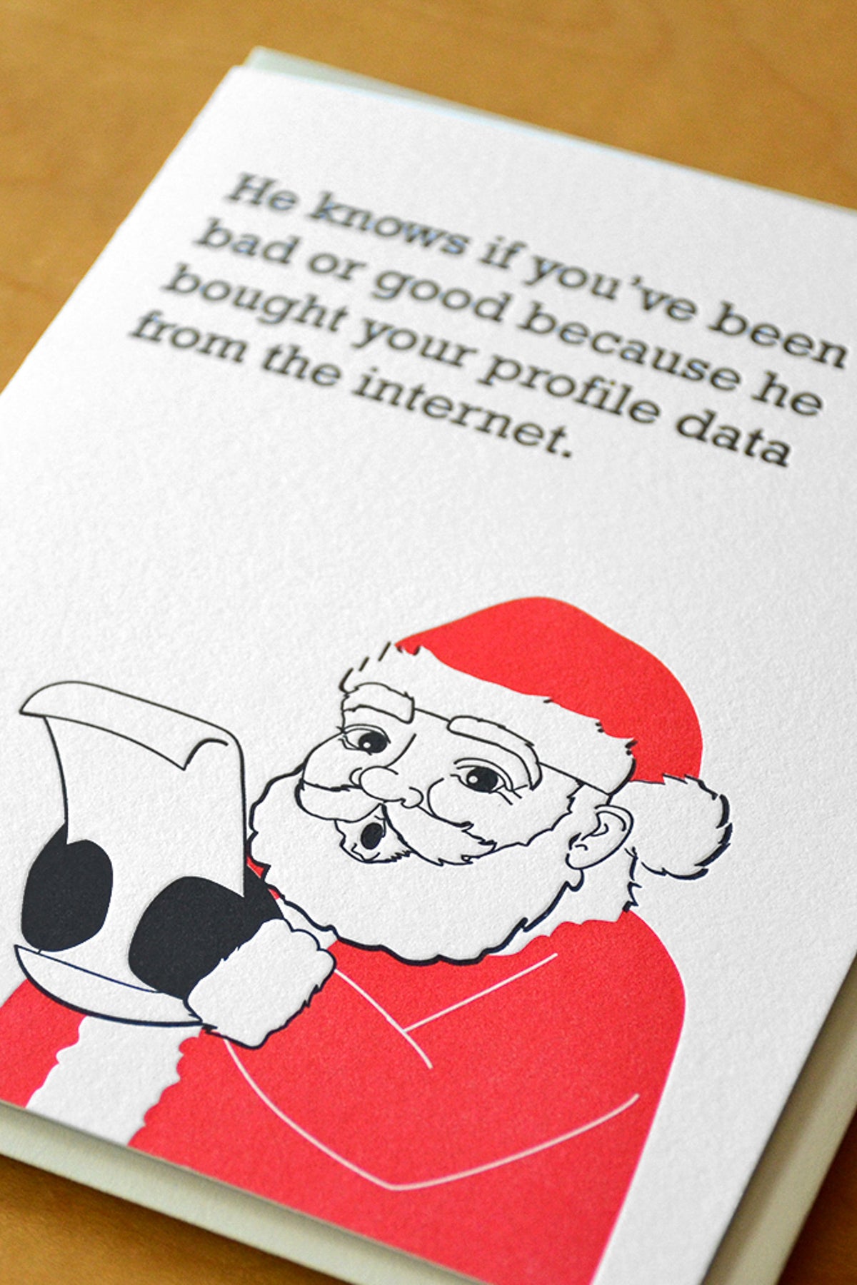 McBitterson&#39;s Santa Bought Your Data Card