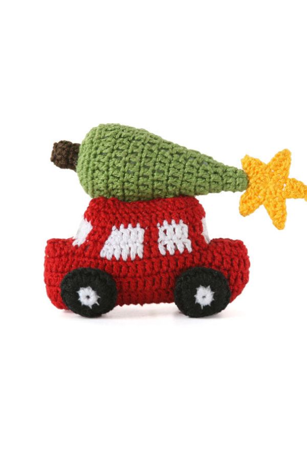 Melange Collection Car With Christmas Tree Ornament