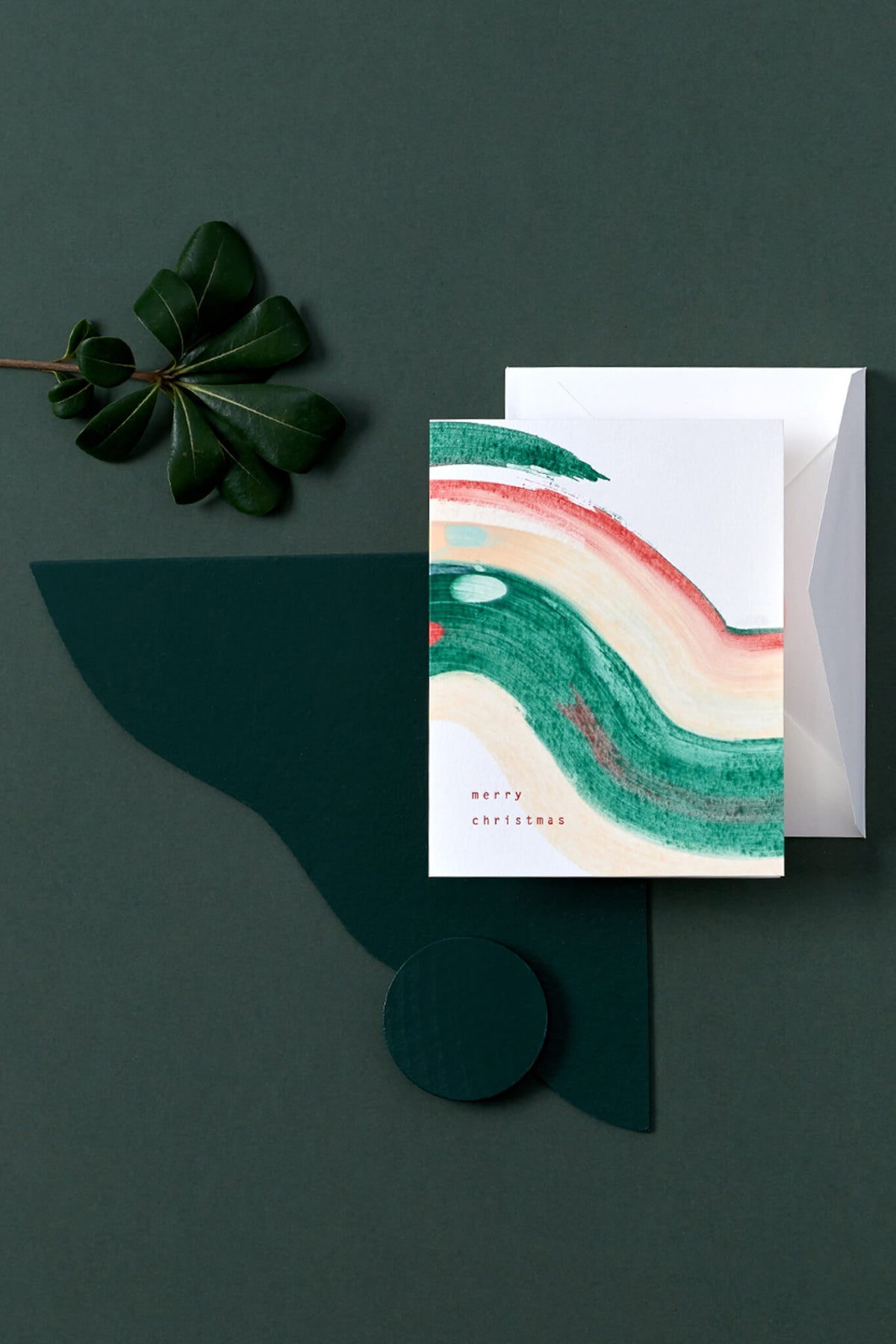 Moglea Christmas Swirl Holiday Card