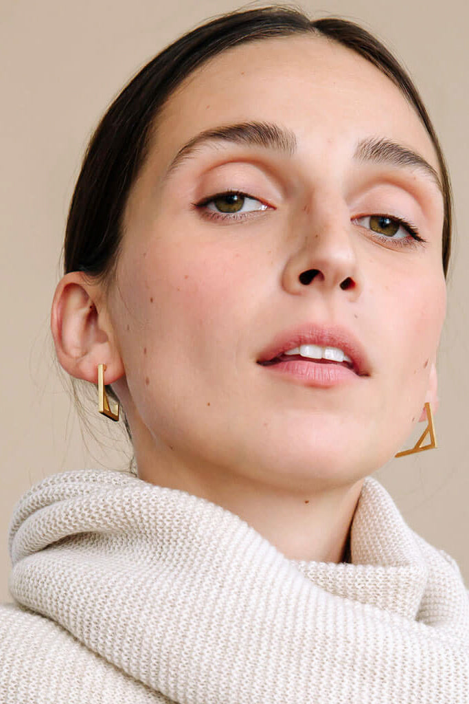 Mulxiply Foundation Square Hoop Earrings