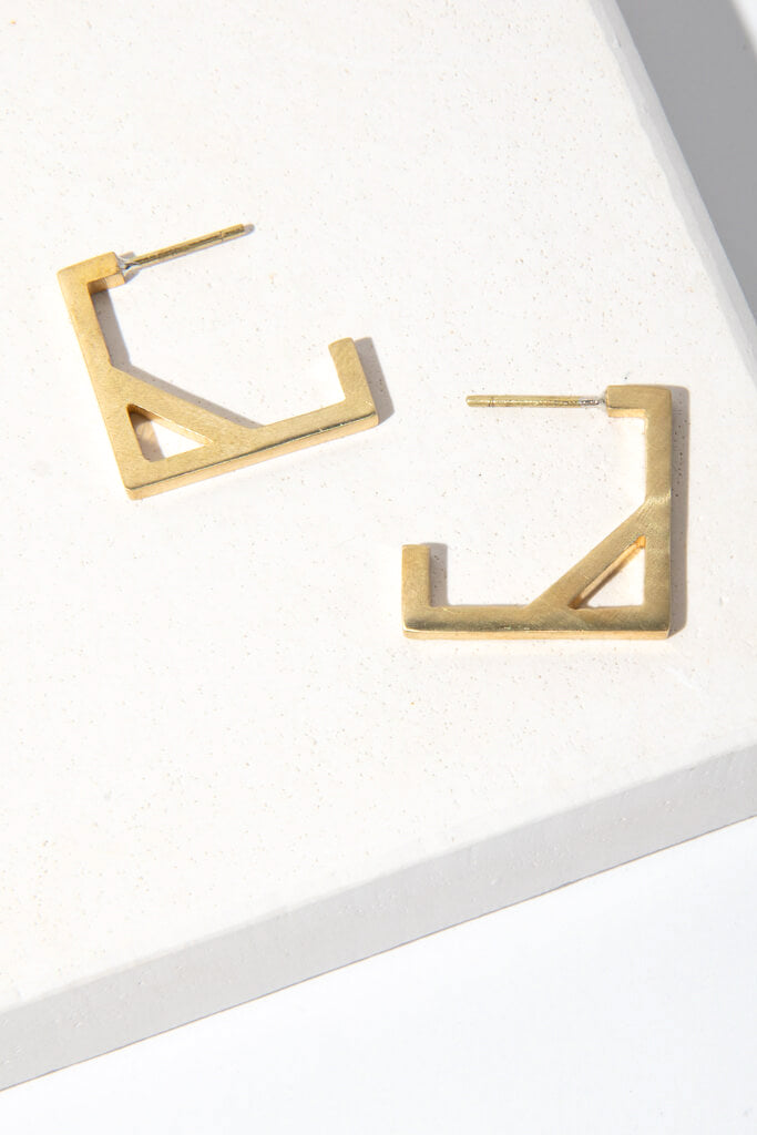 Mulxiply Foundation Square Hoop Earrings