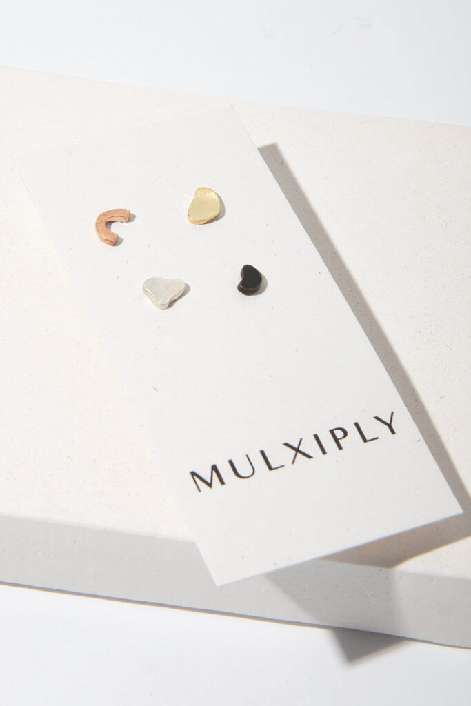 Mulxiply Terrazzo Earrings Set of 4 Studs