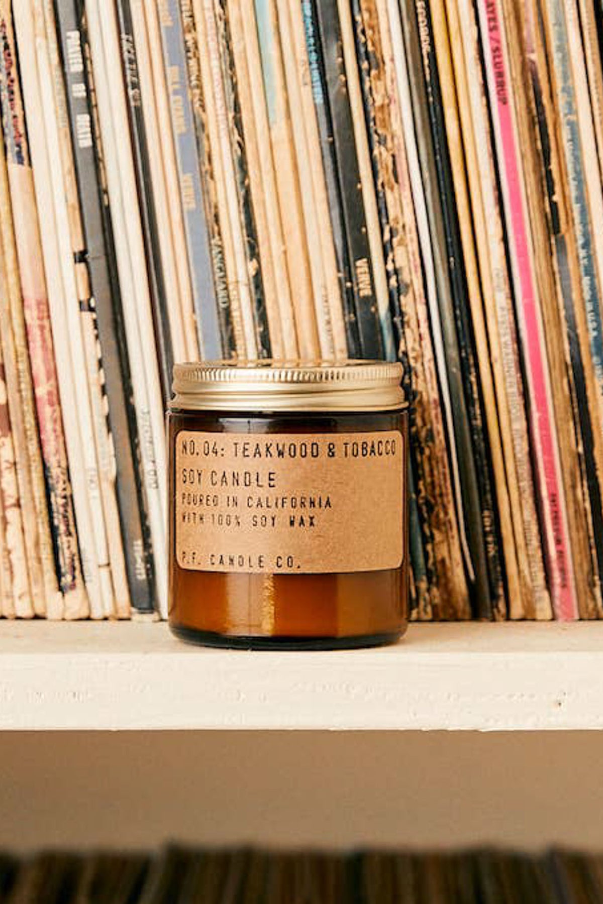 P.F. Candle Co. Teakwood &amp; Tobacco- 3.5 oz Mini Candle