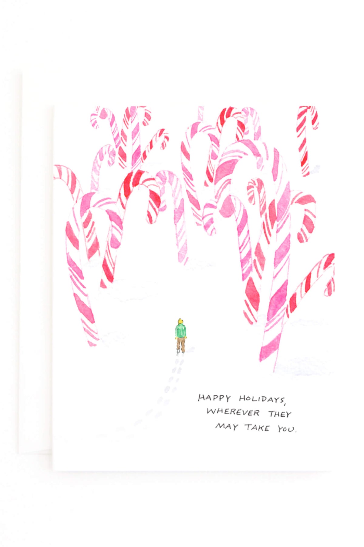 Party Sally Candy Cane Forest Card