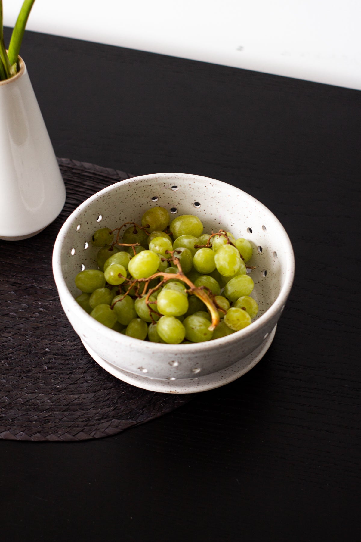 Rachael Pots Clay Berry Bowl in White