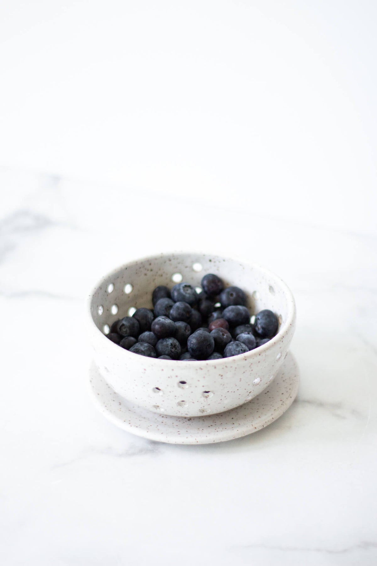 Rachael Pots Clay Berry Bowl in White