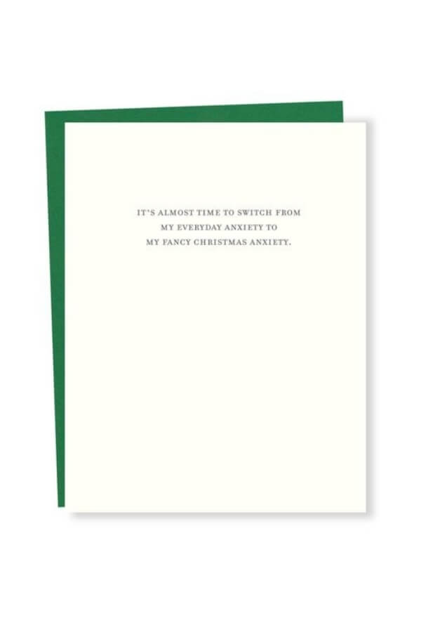 Sapling Press Christmas Anxiety Card