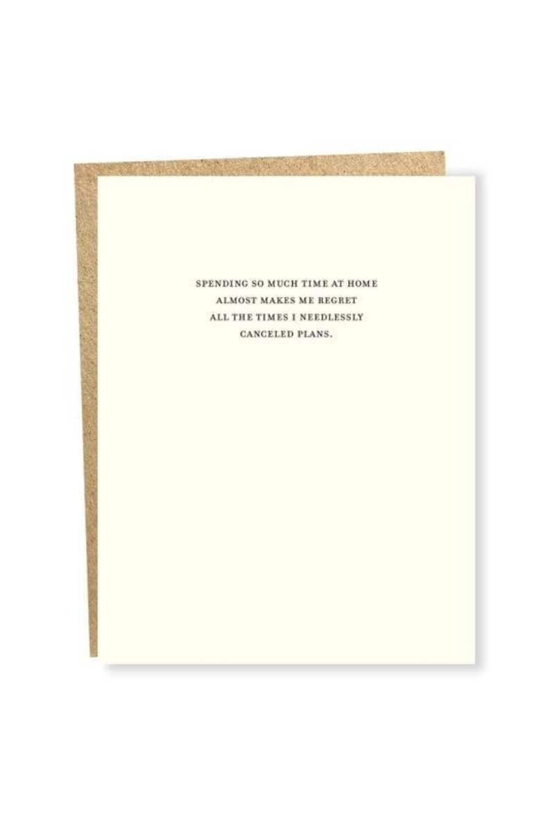 Sapling Press Regret Card