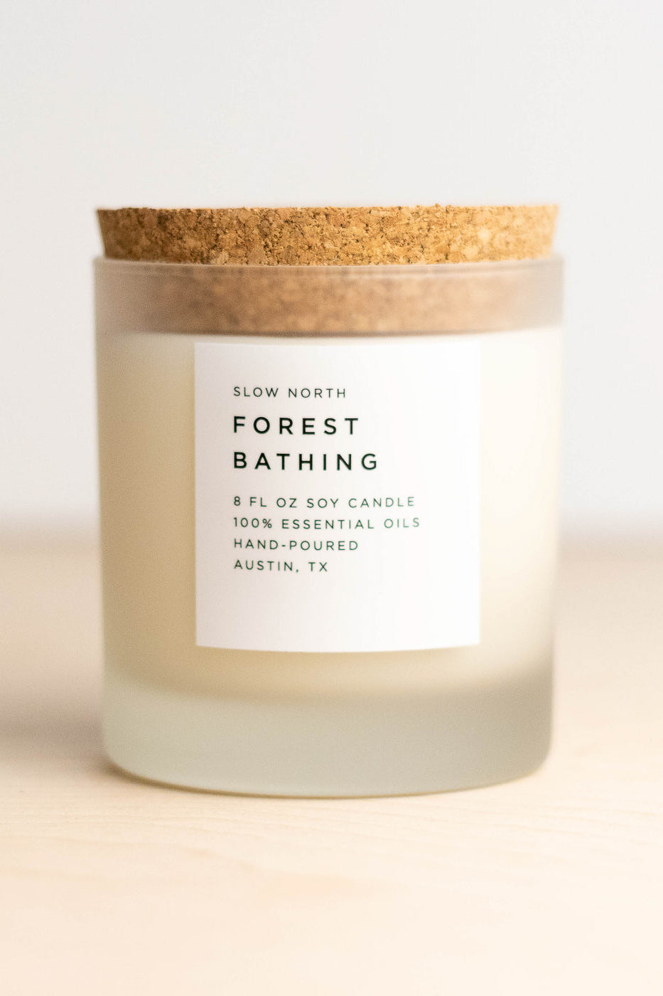 Slow North Forest Bathing Frosted Candle