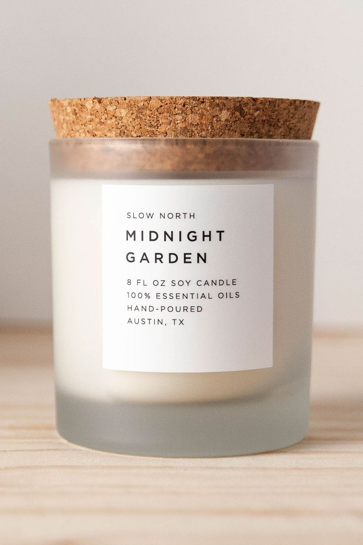 Slow North Midnight Garden Frosted Candle