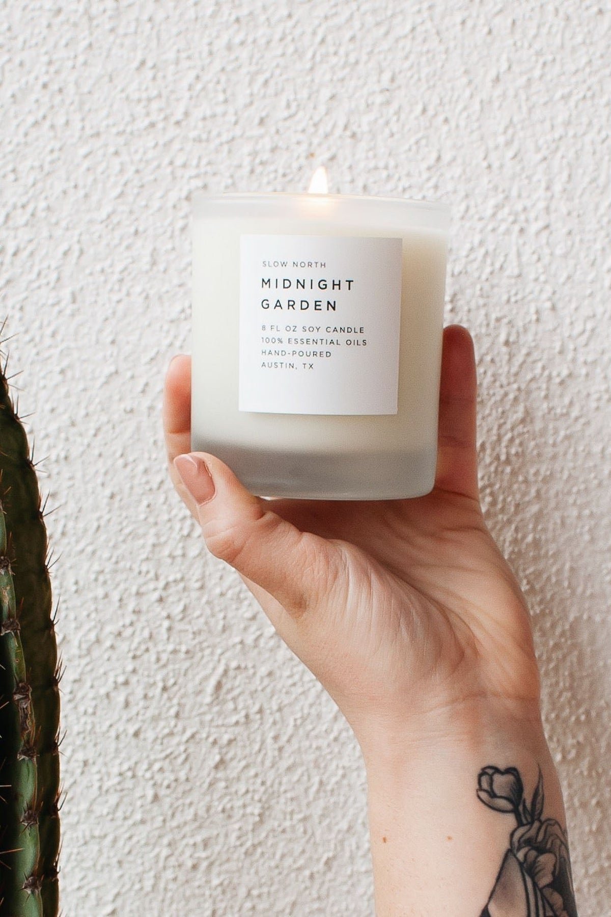 Slow North Midnight Garden Frosted Candle