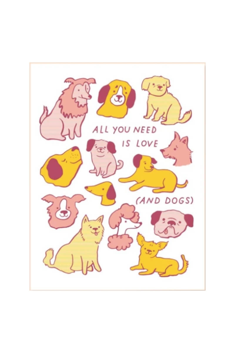 The Good Twin Love and Dogs Card