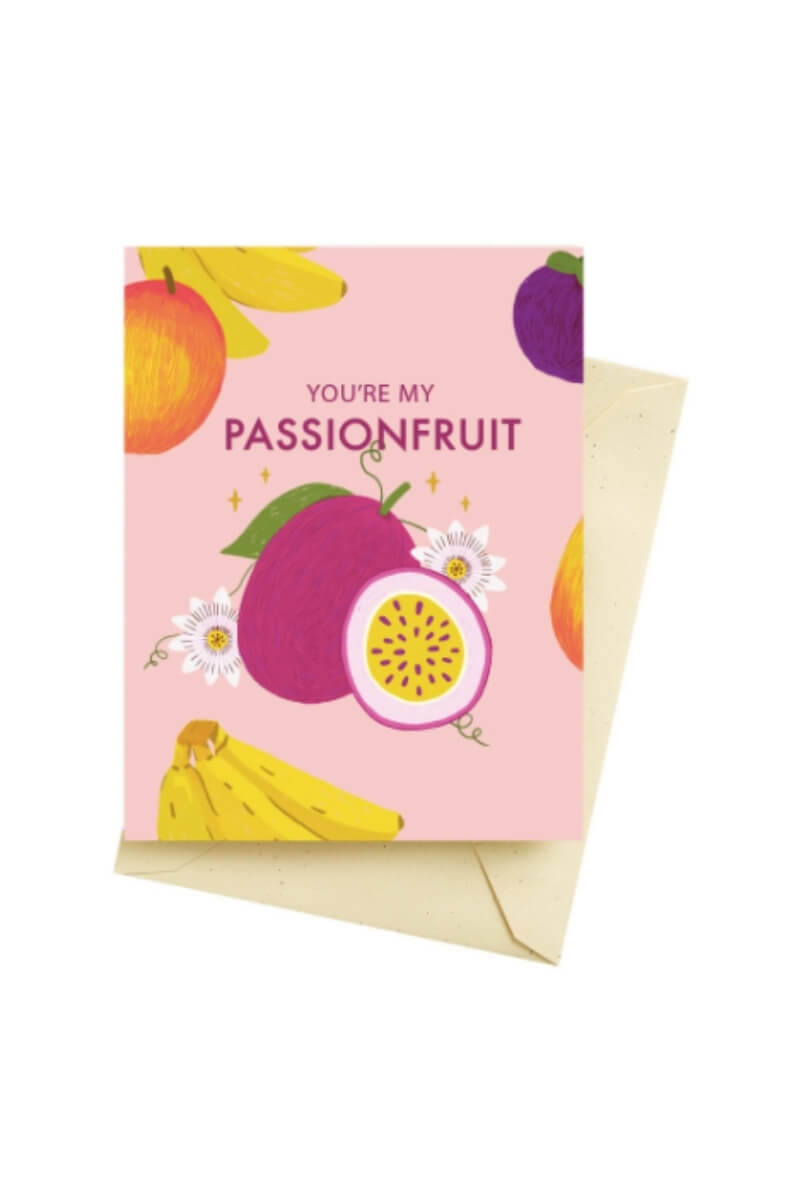 Seltzer Goods Passionfruit Love Card